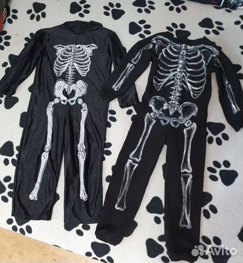 Костюм скелета на 3-4 года