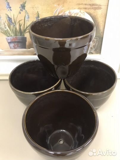 Горшок цветочный керамический