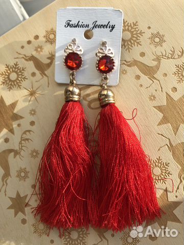 Серьги-кисточки