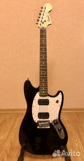 Электрогитара Squier Bullet Mustang с апгрейдами