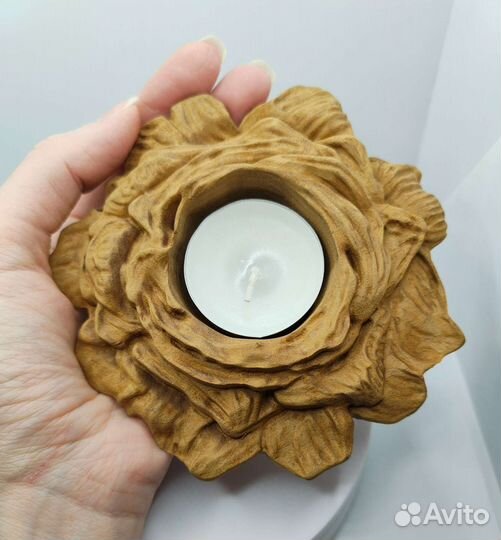 Подсвечник деревянный 