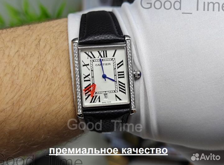 Мужские кварцевые часы Cartier
