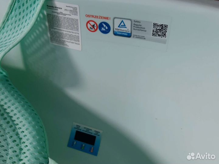 Ванночка детская купания с горкой и термометром