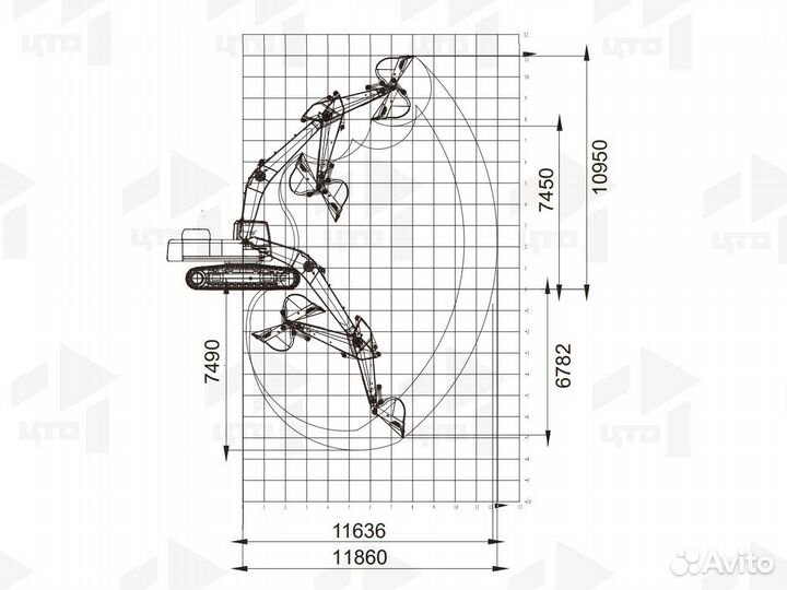 Гусеничный экскаватор Lonking CDM6490, 2024