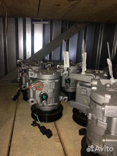 Компрессор кондиционера Solaris кия рио 977014L000