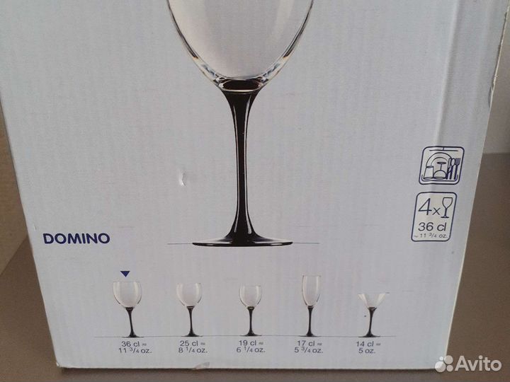 Фужер для вина 360 мл 4 шт в наборе