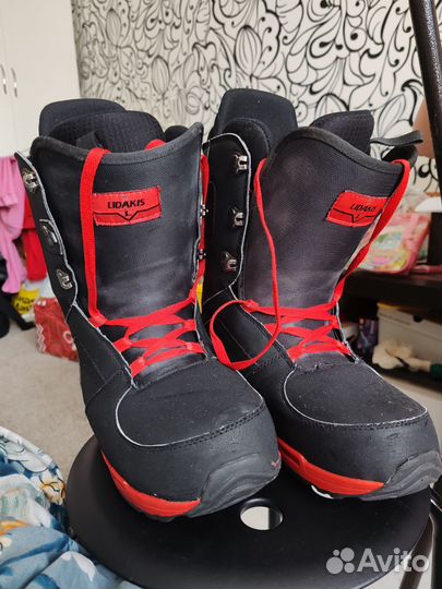 Сноуборд, ботинки, крепления