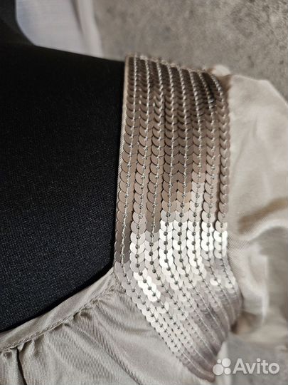 Блузка натуральный шелк 46р