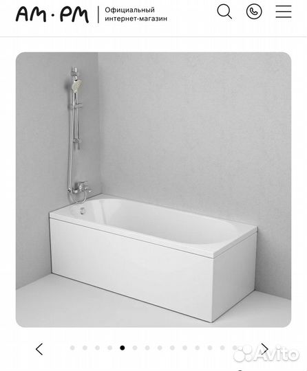 Ванна Am pm 160*70 акриловая