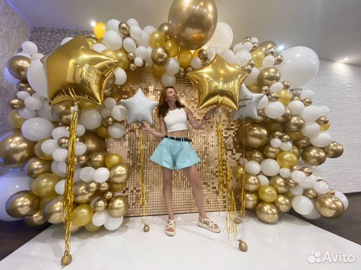 Композиции из воздушных шаров, фотозоны. Доставка