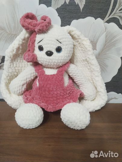 Мягкая игрушка заяц ручной работы