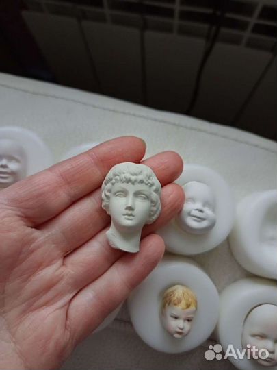 Слюда и молды для ватной игрушки, миниатюра