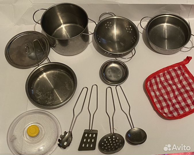 Игрушечная посуда металлическая для детей