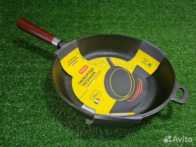 Сковорода чугунная со съёмной ручкой 26см