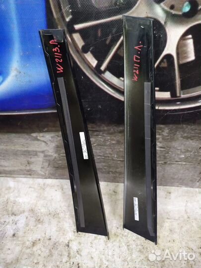 Наружные накладки окна левых дверей Mercedes W211