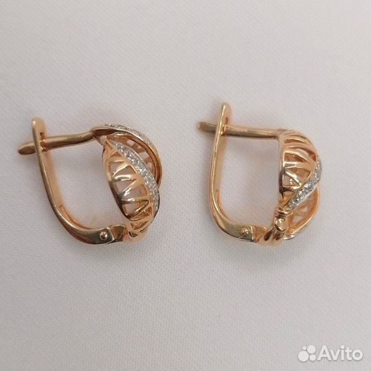 Серьги золото 585 пробы № 060872