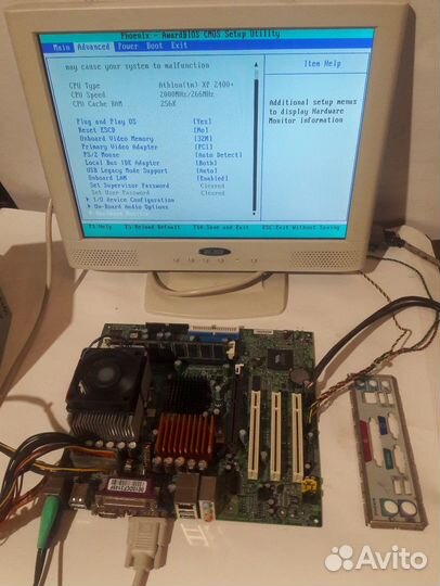 Ретро материнская плата HP Compaq сокет А 462