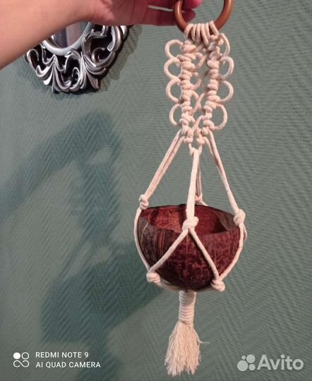 Макраме кашпо подвесное