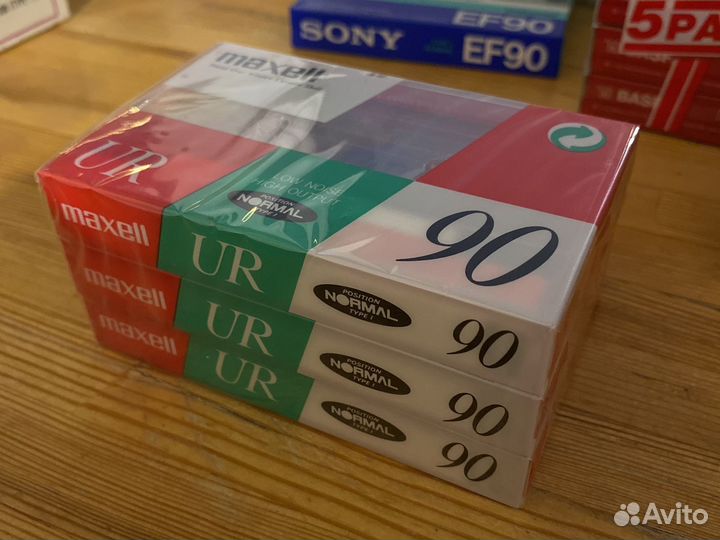 Аудиокассеты maxell ur 90
