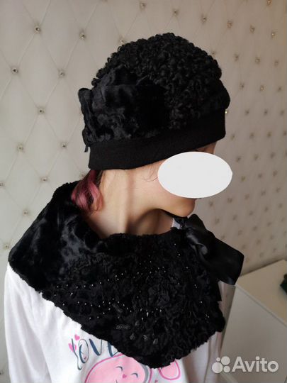 Шапка с горжеткой