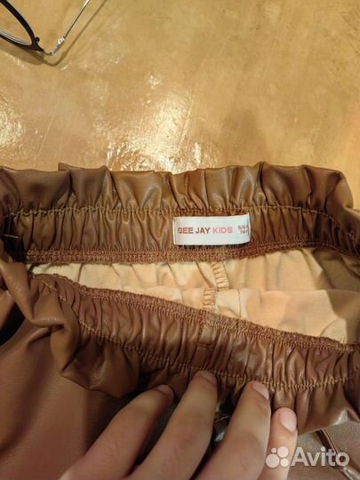 Шорты кожаные на девочку