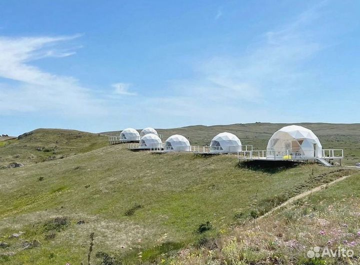 Геокупол шатер для глэмпинга диаметр 6м