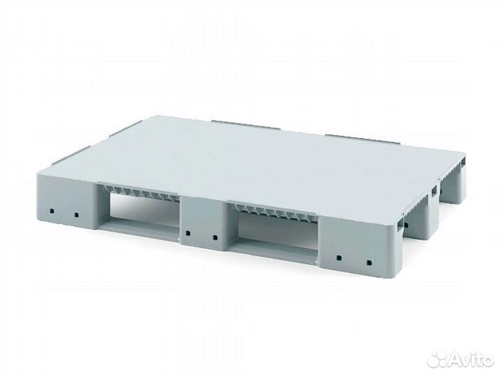 Пластиковый паллет 1200 х 800 х 150 мм черный