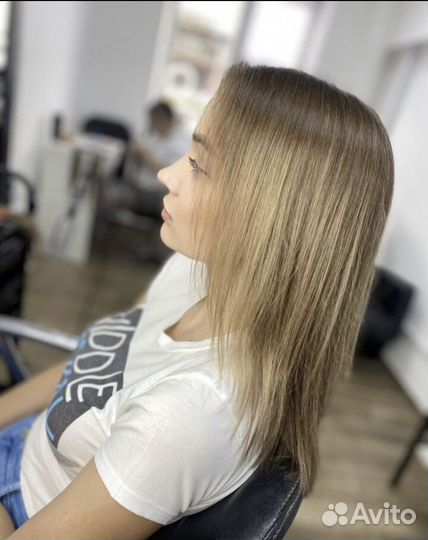 Наращивание волос славянка