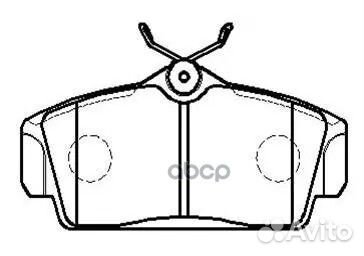 Колодки тормозные дисковые передн nissan: prime