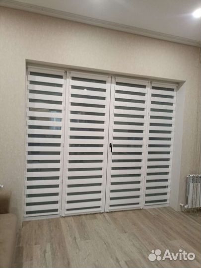 Рулонные шторы Зебра