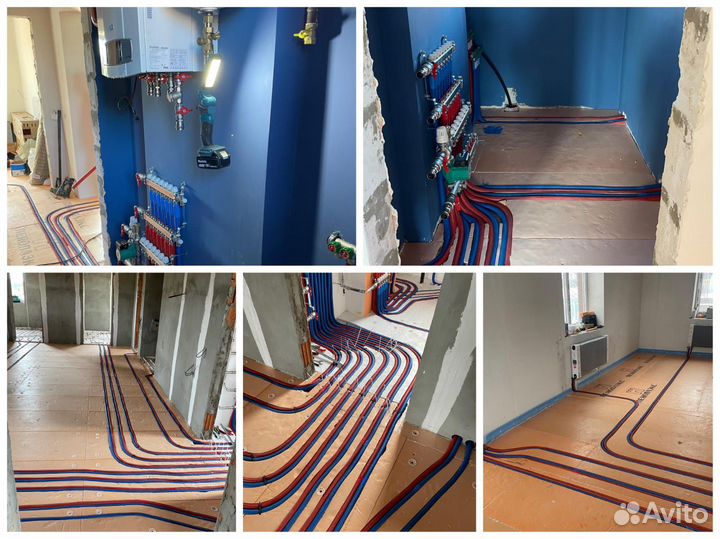 Монтаж отопления Водоснабжение. Сантехник