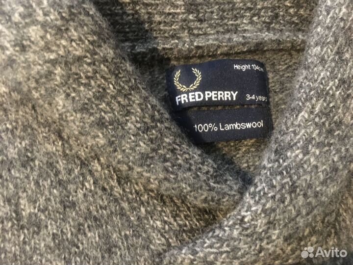 Брендовый джемпер для мальчика на 3-4г.Fred Perry