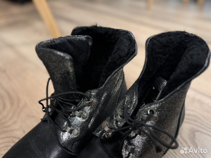 Ботинки кожаные