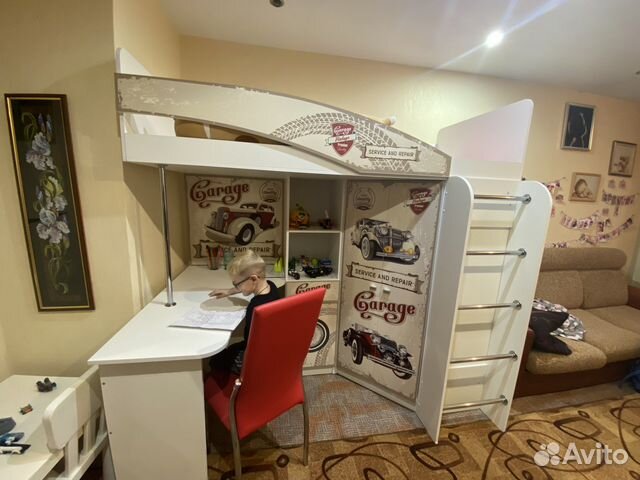 Новая Кровать чердак со столом
