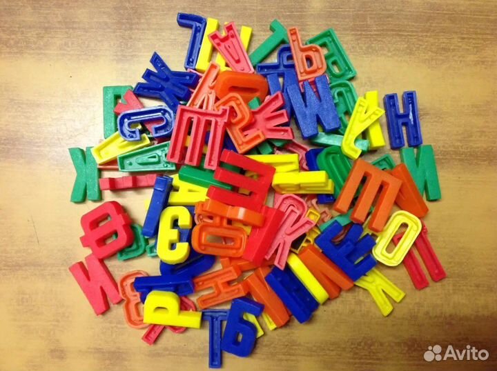 Каталка-трещётка. Пазлы деревянные. Алфавит буквы