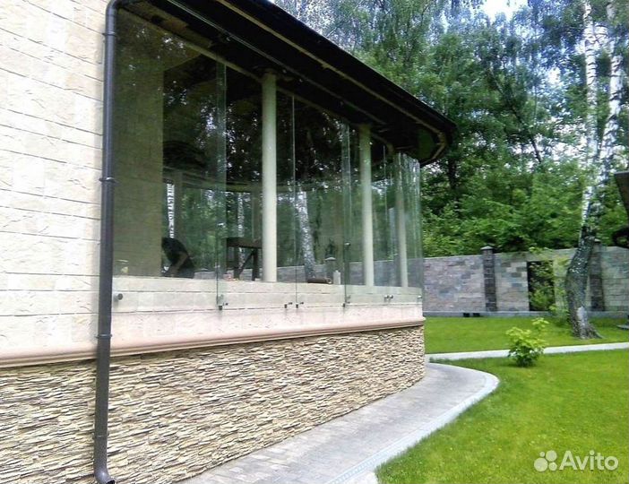 Безрамное (панорамное) остекление веранд