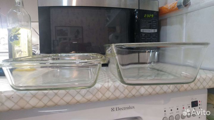 Форма для запекания стеклянная с крышкой