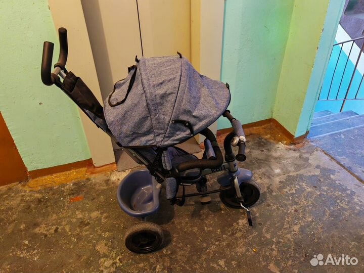 Велосипед коляска с ручкой бу