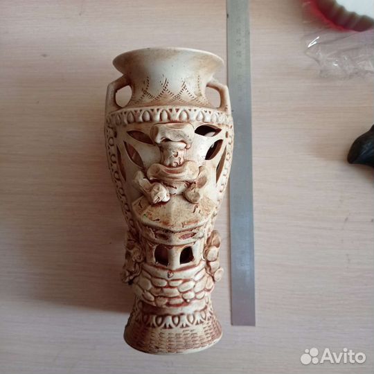 Ваза амфора керамика для аквариума