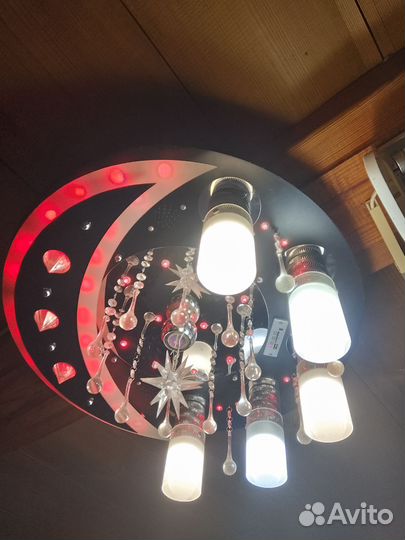 Люстра потолочная светодиодная с пультом