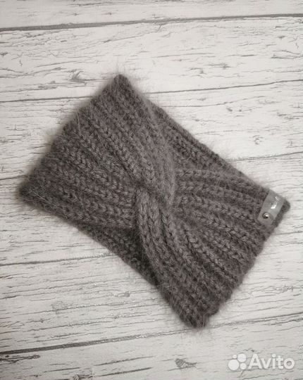 Повязка на голову из пуха норки