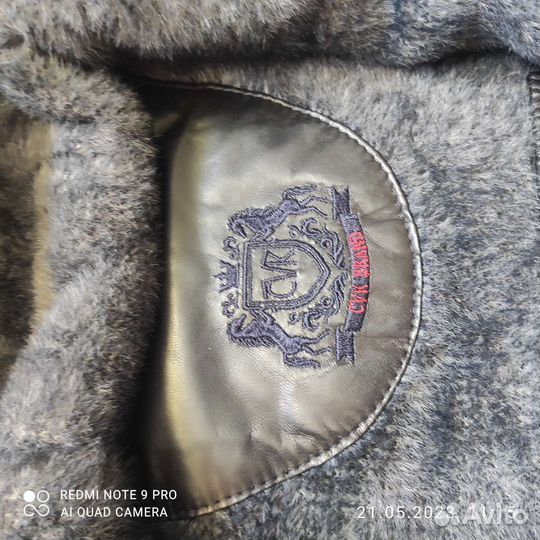 Мужская кожаная куртка р.54