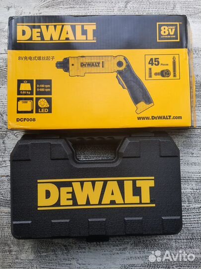 Dewalt DCF008 Аккумуляторная отвертка 10Нм