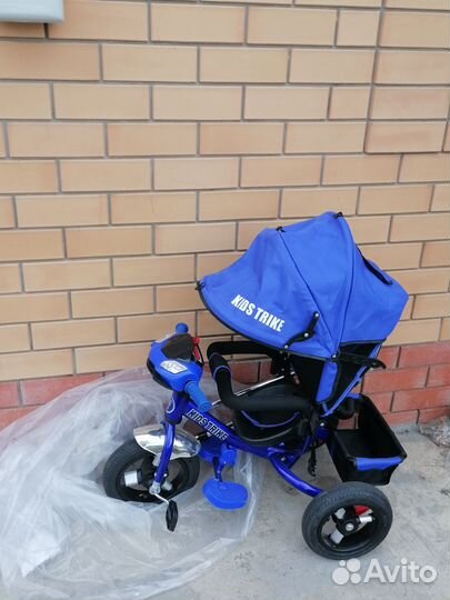 Детский велосипед с ручкой новый
