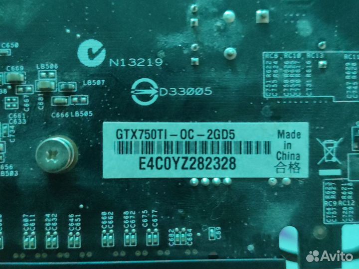 Видеокарта GTX 750ti 2gb