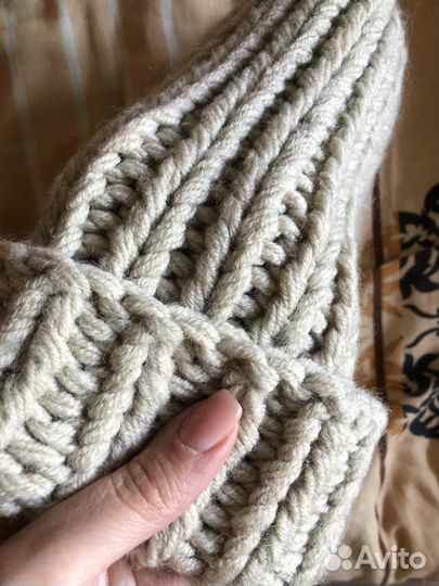 Шапка вязаная ручная работа