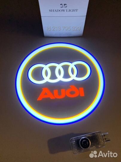 Лазерная проекция Audi