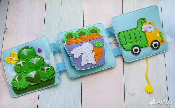 Развивающая книга из фетра