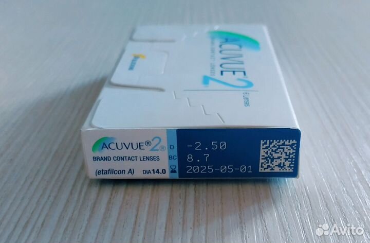 Линзы acuvue 2 -2.5 8.7