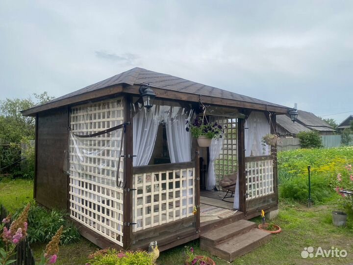 Беседка из бруса. Доставка